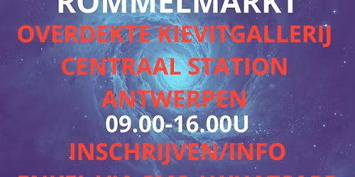 Overdekte Rommelmarkt IN Centraal Station Antwerpen