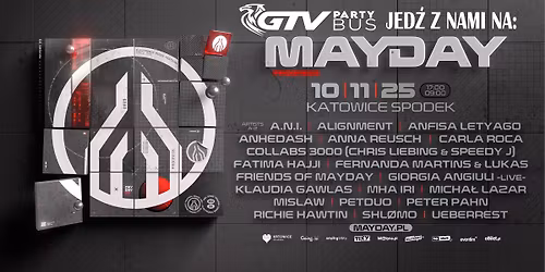 MAYDAY Poland 2025 wyjazd z GTV PARTY BUS