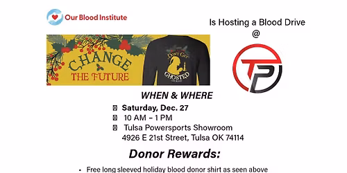 OBI & Tulsa Powersports Blood Drive to Help our Community