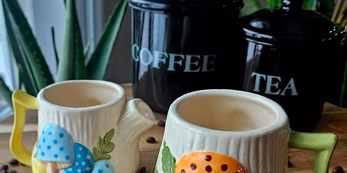 Merry Mushroom Mug & Gravy Pourer Painting & SIP!!!