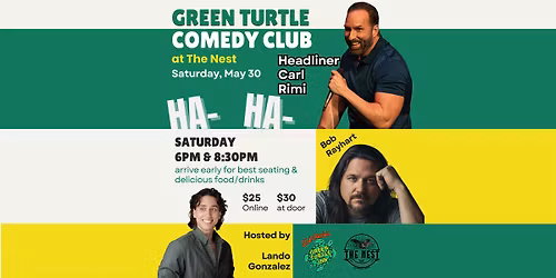 Green Turtle Comedy Club Presents Carl Rimi