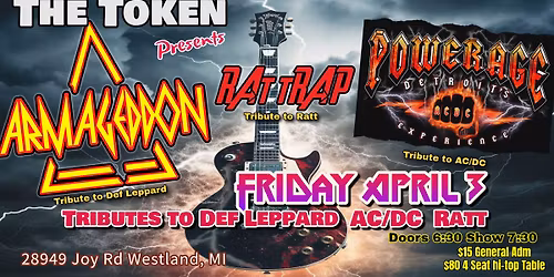 Armageddon • Rat Trap • Powerage - Tributes to Def Lepard • Ratt • AC/DC