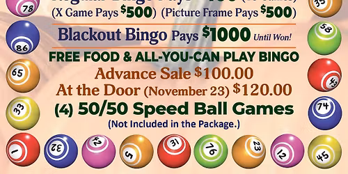 Cash & Gobble Bingo Bash