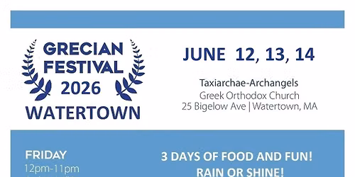 2026 Watertown Grecian Festival