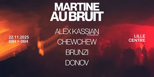 Martine Au Bruit invite Alex Kassian & ChewChew