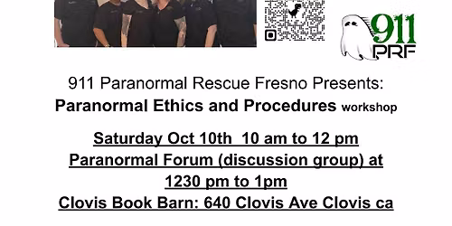 Paranormal Ethics and Procedures workshop 