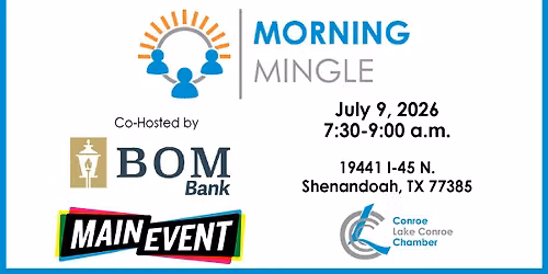 Morning Mingle co-hosted by Main Event Shenandoah & BOM Bank