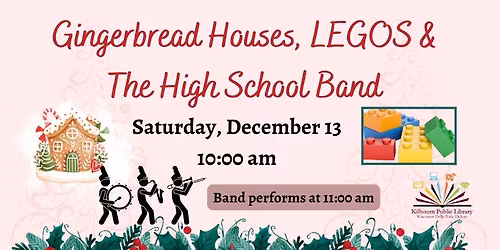 High School Band Peformance & Gingerbread Houses