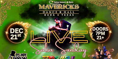 Salsa Sundays LIVE with Gonzo y su Orquesta Austin