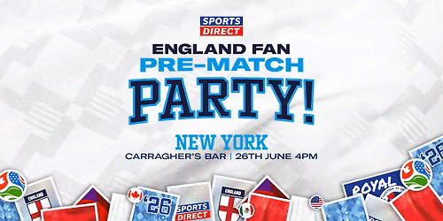 England vs Panama Pre-Party | Official England Band | Free Bucket Hat*
