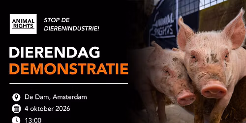 Dierendagdemonstratie Amsterdam 2026
