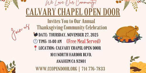 Annual Thanksgiving Community Event
