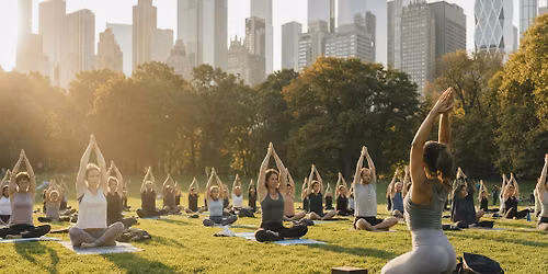 THE BIG STRETCH \u2014 500-Person Sunrise Yoga Gathering (New York)