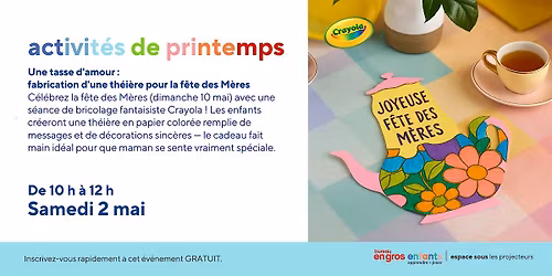 Tasse de l'amour: cr\u00e9ation d'une th\u00e9i\u00e8re chez Bureau en Gros Magasin 105