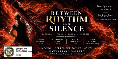 Between Rhythm and Silence, funded in part by the City of Houston - HAA