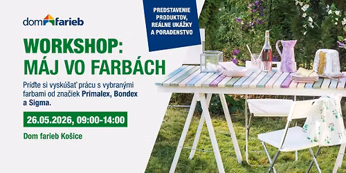 Workshop: M\u00e1j vo farb\u00e1ch v Dome farieb Ko\u0161ice