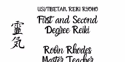 Reiki Level 1 & 2 class