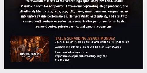 Sallie Scharding & Friends at Oasis Botanical Lounge ( Residency- sort of)
