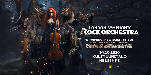 London Symphonic Rock Orchestra, Kulttuuritalo, Helsinki 14.10.2026