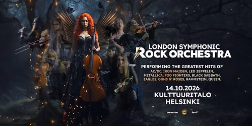 London Symphonic Rock Orchestra, Kulttuuritalo, Helsinki 14.10.2026