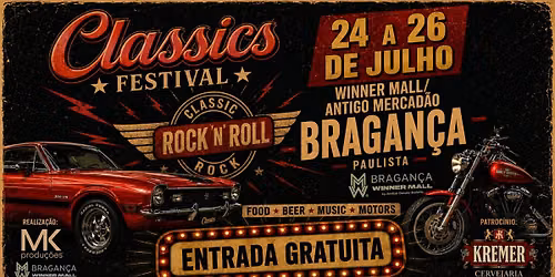 CLASSICS FESTIVAL em Bragan\u00e7a Paulista (entrada gratuita)