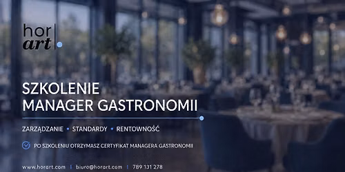 Kurs Manager Gastronomii - Szczecin