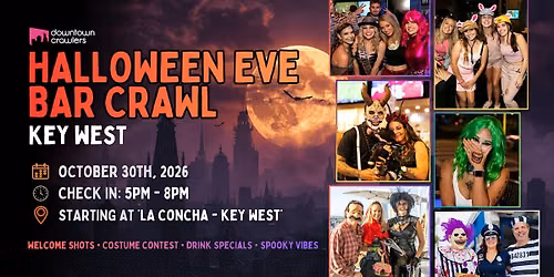 Halloween Eve Bar Crawl 10\/30 - KEY WEST