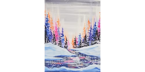 Multichromatic Snowstorm - Paint and Sip in San Francisco | Classpop!\u2122