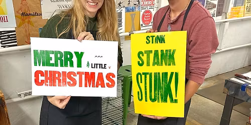 Merry & Bright Letterpress Workshop