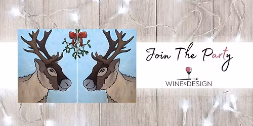 *Date Night* Reindeer Canvas Set of 2
