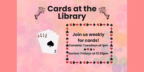 Cards at the Library