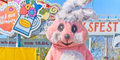 Ostermontag am Volksfest N\u00fcrnberg \ud83d\udc30Osterhasen verteilen Ostereier an die Kinder \ud83d\udc23