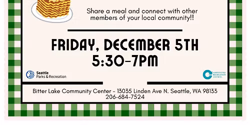 Multi-Cultural Dinner at Bitter Lake Community Center