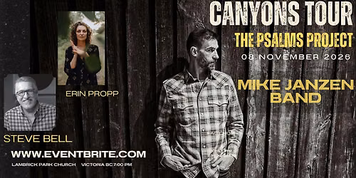 THE PSALMS PROJECT with MIKE JANZEN and Special Guest STEVE BELL