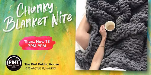 Knit Nite - Chunky Blanket Arm Knitting!