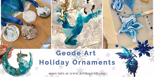 Holiday Geode Creations: Craft Your Own Sparkling Ornaments | Oceanside