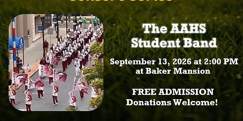 Sunday on the Lawn Concert with the Altoona Area High School Student Band