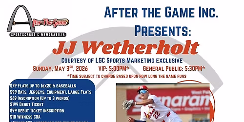 JJ WETHERHOLT PUBLIC SIGNING