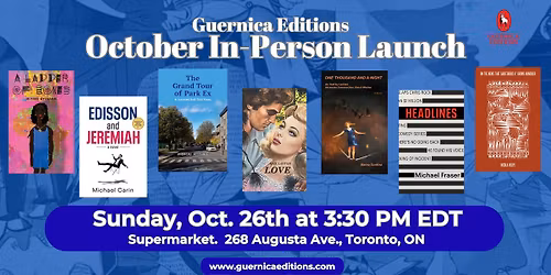 Guernica Editions October In-Person Launch