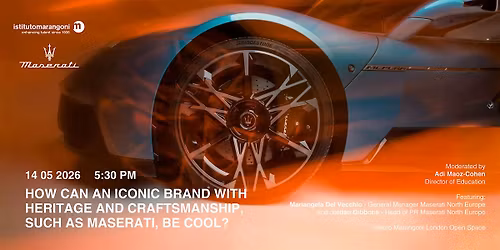 How can an iconic brand with heritage, craftsmanship as Maserati, be cool?