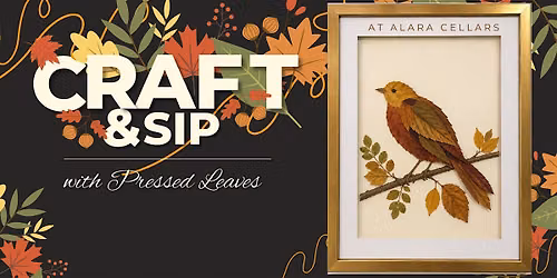 Craft n Sip with Pressed Leaves