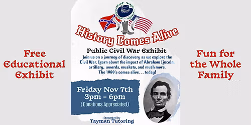 History Comes Alive - Civil War Exhibit Pop-Up