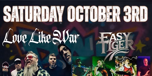 LOVE LIKE WAR\\\\EASY TIGER\\\\PHIYA\\\\DEFLECTING GHOSTS @ CHUCKS!!