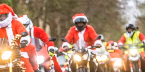 Santas on a bike at Par Market