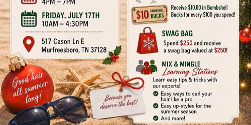 Christmas in July Sip, Shop, & Style: An Exclusive Shopping Event
