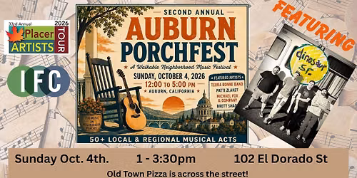 PORCHFEST at Placer Artists Tour\/IFC with Dinosaur Sr.