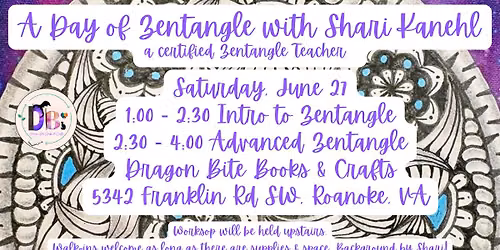 A Day of Zentangle with Shari Kanehl, CZT