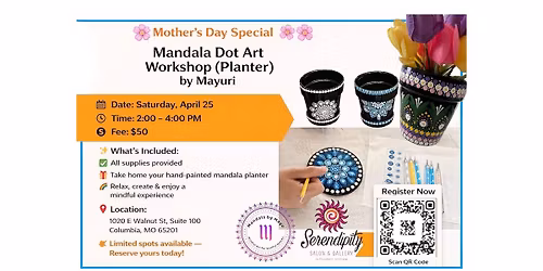 Mandala Dot Art Workshop - Planter