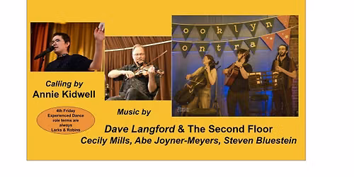 4th Friday Contra for Experienced Dancers: Annie Kidwell, Dave Langford with The Second Floor
