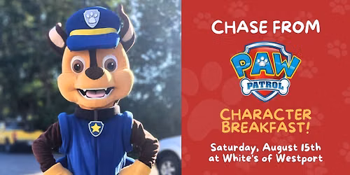 Character Breakfast featuring Chase from Paw Patrol!